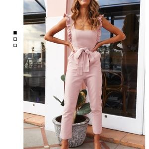 Hello Molly MY KIND OF NIGHT JUMPSUIT BLUSH